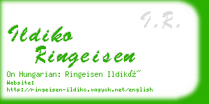 ildiko ringeisen business card